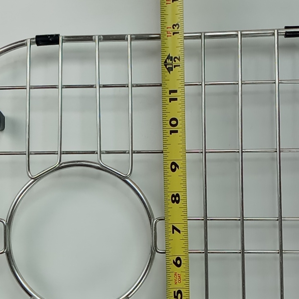 Stainless Steel Heavy Duty Dishwasher Safe Footed Sink Grids/Protectors Set Of 2 - Picture 5 of 13